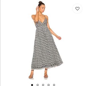 Free People Good Vibes MIDI Maxi Dress Boho Beaded